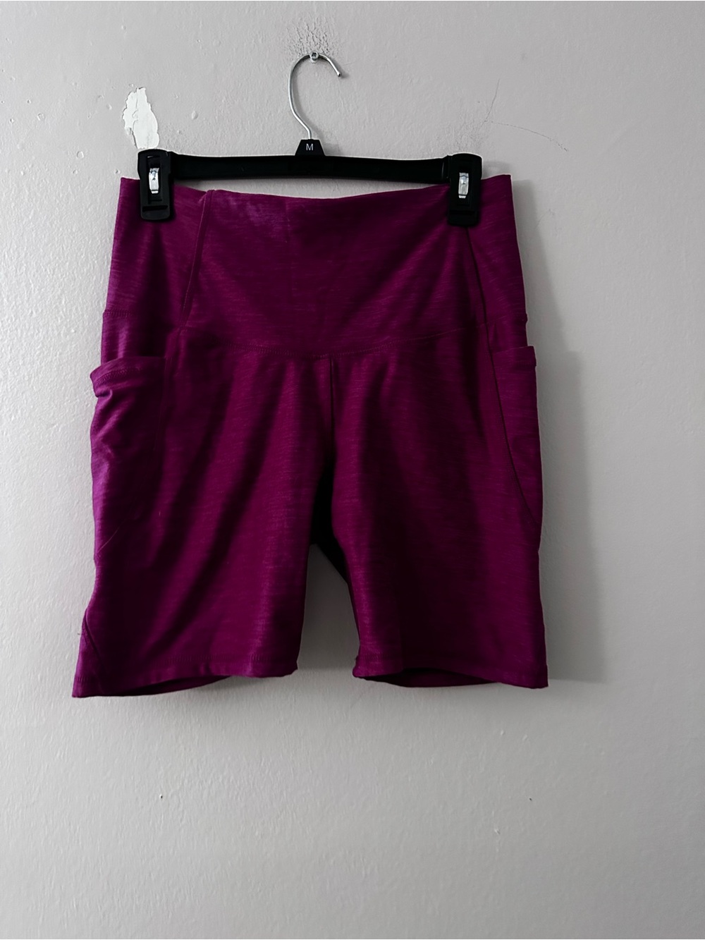 all in motion High-Rise Bike Shorts in Magenta Plum